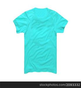 blue tshirt isolated on white