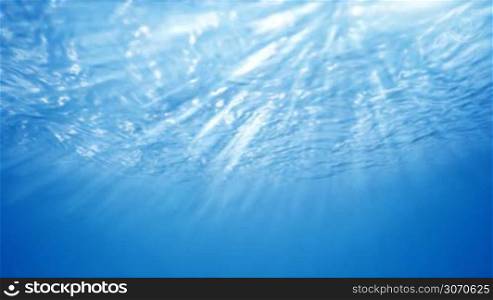 Blue underwater background (seamless loop)