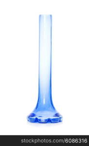 Blue vase isolated on the white background