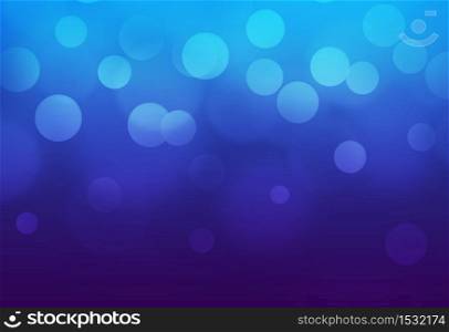 Blue violet bokeh abstract light background