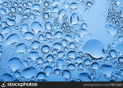 blue water drops background