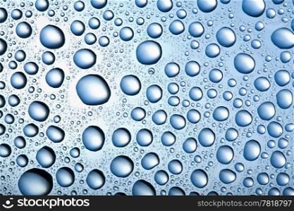 blue water drops background