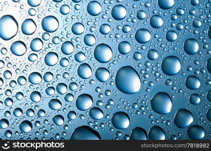 blue water drops background