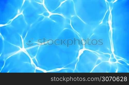 Blue water refraction background (seamless loop)