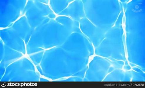 Blue water refraction background (seamless loop)