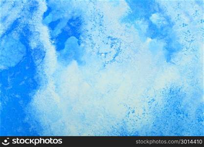 blue watercolor splash stroke background. by drawing