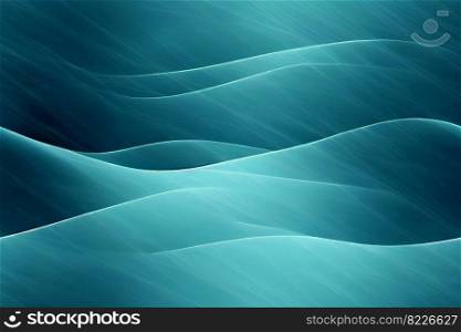 Blue waves seamless textile pattern 3d illustrated