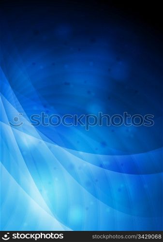 Blue wavy background. Eps 10 vector