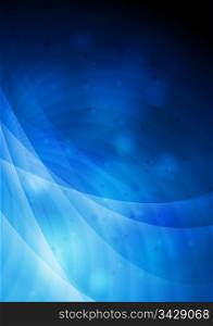 Blue wavy background. Eps 10 vector