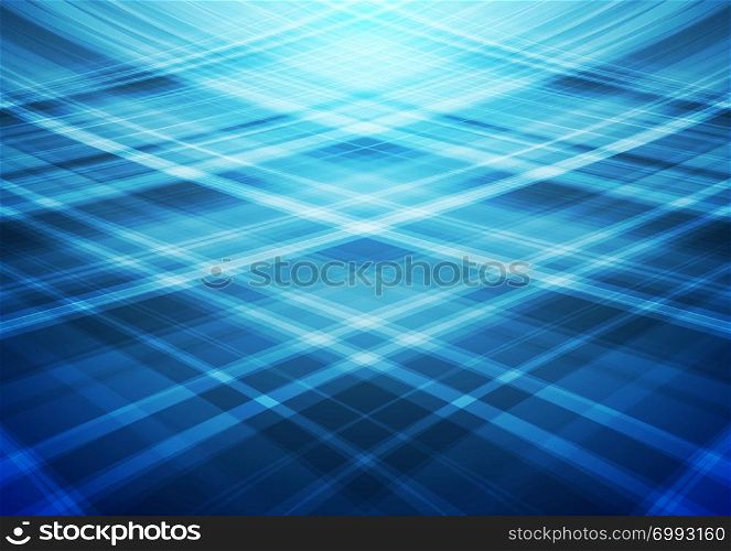 Blue wavy lines abstract background. Smooth bright waves brochure design. Web template. Blue wavy lines abstract background