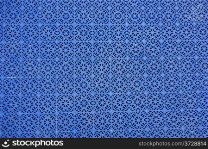 Blue weaved plastic texture background