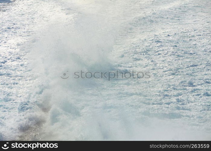 Blue white ocean water wave foam abstract background. Ocean water abstract background