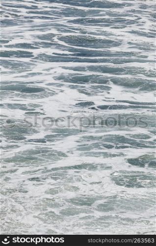 Blue white ocean water wave foam abstract background. Ocean water abstract background