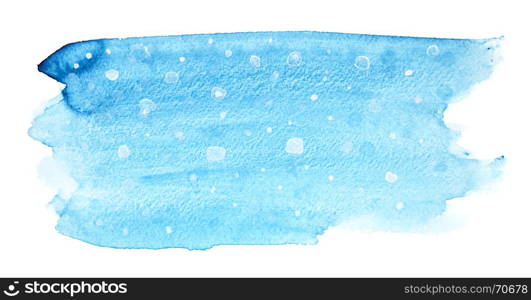 Blue winter watercolor background