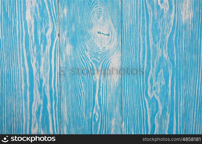 blue wooden background. Colorful blue empty pine wooden background