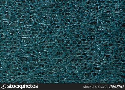 Blue wool texture, close up.