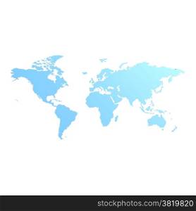 Blue world map image with hi-res rendered artwork that could be used for any graphic design.. Blue world map