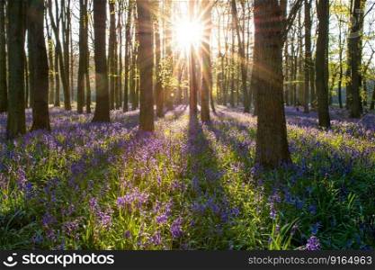 bluebell forest england spring