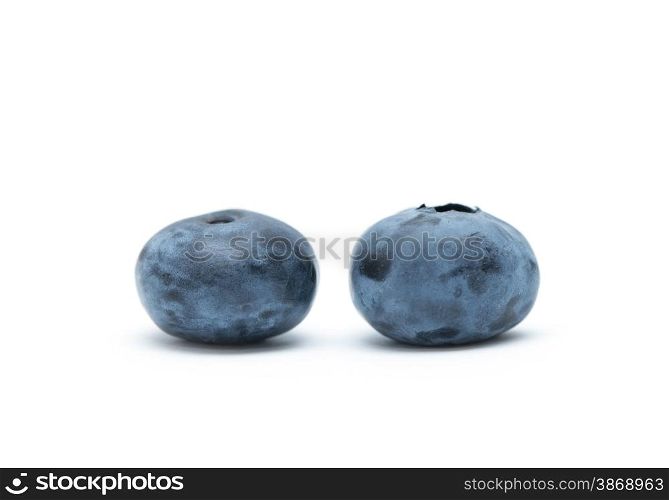 blueberries isolated on white