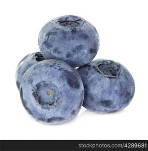 blueberries isolated on white background
