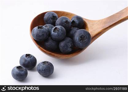 Blueberry and spoon