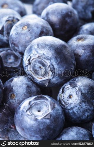 Blueberry berries close up as a background
