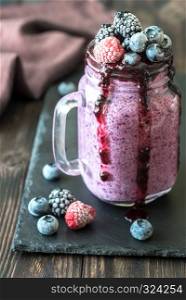 Blueberry chia seed pudding
