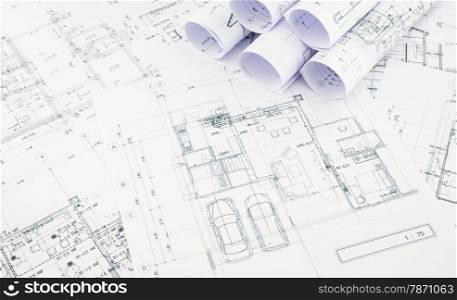 blueprints and house plan, business concepts and ideas