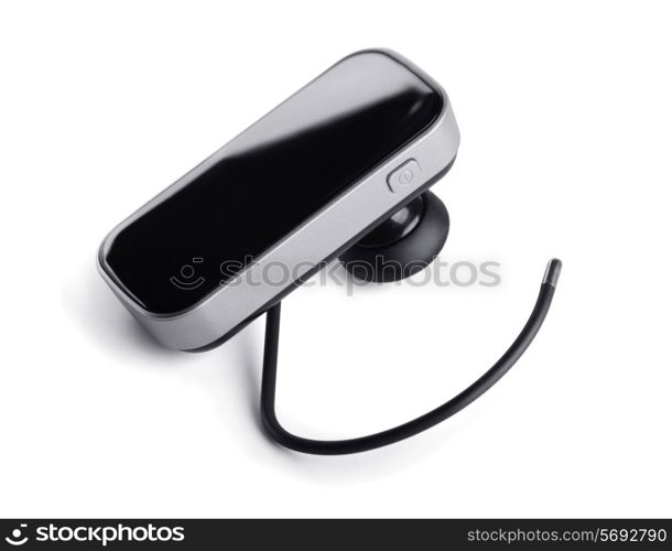 Bluetooth handsfree headset isolated on white