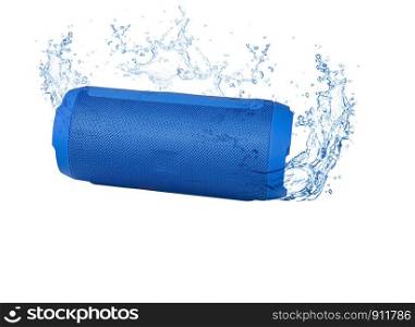 Bluetooth waterproof speaker technology separated from the background clipping part