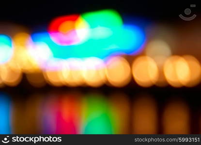 Blur abstract holiday lights can be used for background