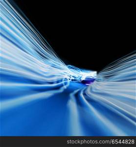 Blur abstract tunnel. Blur abstract tunnel. 3d rendering. Blur abstract tunnel
