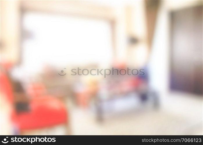 Blur background modern interior living space