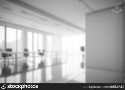 Blur background of empty modern office background . Workspace∫erior design white color . C≤an and bright office gal≤ry background. Blur background of empty modern office background . Workspace∫erior design white color .