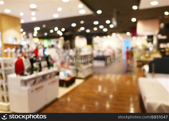 Blur background of shopping centre