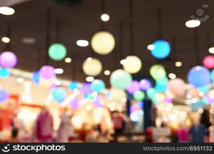 Blur background of shopping centre