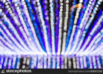 Blur bokeh christmas decoration of colorful background