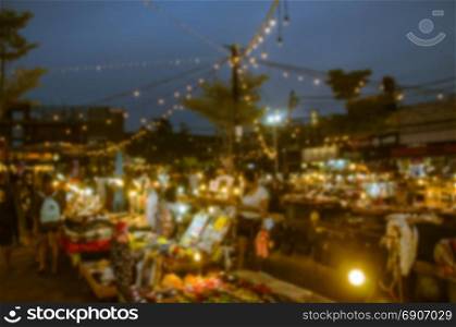 Blur Festival food night market for background usage.