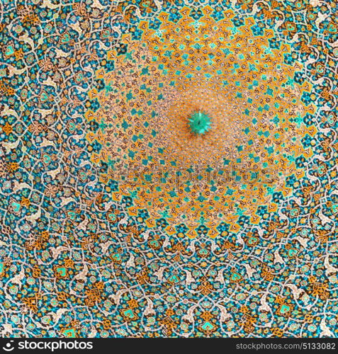 blur in iran abstract texture of the religion architecture mosque roof persian history