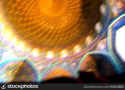 blur in iran abstract texture of the religion architecture mosque roof persian history