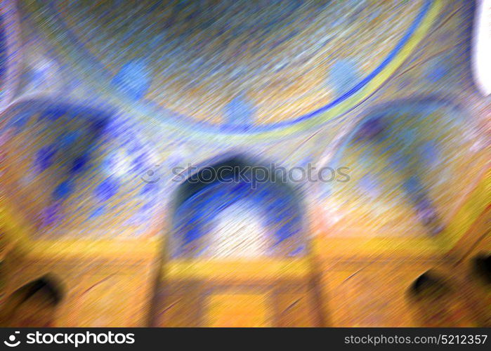 blur in iran abstract texture of the religion architecture mosque roof persian history