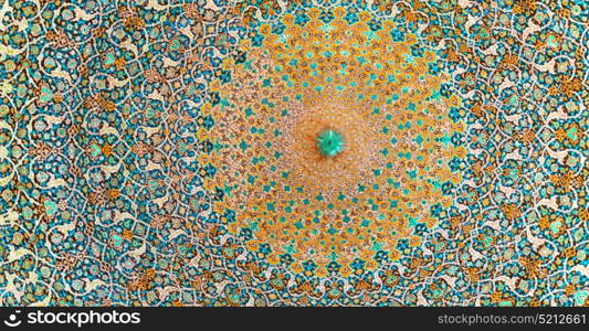 blur in iran abstract texture of the religion architecture mosque roof persian history