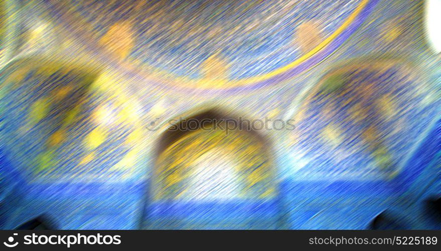 blur in iran abstract texture of the religion architecture mosque roof persian history