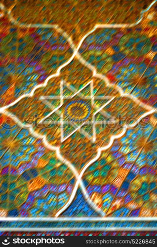 blur in iran abstract texture of the religion architecture mosque roof persian history