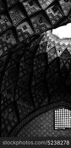 blur in iran abstract texture of the religion architecture mosque roof persian history