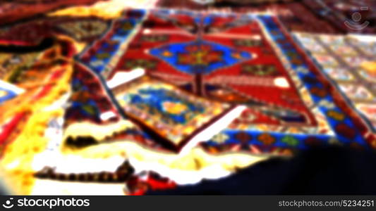 blur in iran antique carpet textile handmade beautiful arabic ornament