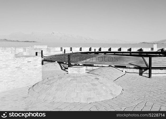 blur in iran antique palace and caravanserai old contruction for travel people