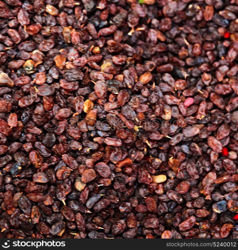 blur in iran bazaar old market spice ingredient for food exotic herb