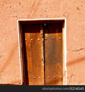 blur in iran old door near the mosque and antique construction