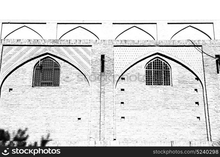 blur in iran old window near the mosque and antique construction